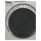 ANTIQUE PEI 1857 FAIR TRADE TOKEN MINT - NICE