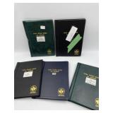 COIN STOCK BOOKS 5 PCS (MAYBE PAGES REMOVED / NO