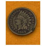 CIVIL WAR INDIAN HEAD PENNY UNITED STATES 1864 -