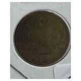 UNITED STATES INDIAN HEAD CENT 1873 ANTIQUE VERY