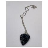 NEW ROCKIN GUITAR PICK ON CHAIN BLACK