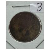 UNITED STATES INDIAN HEAD CENT 1885 ANTIQUE CLEAR