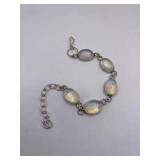 MAGNIFICENT MOONSTONE BRACELET - 925 SILVER
