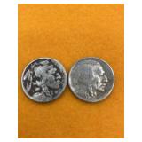 BUFFALO NICKELS UNITED STATES 2 PCS 1913 /1914