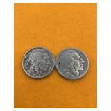 BUFFALO NICKELS UNITED STATES 2 PCS 1937 /19??