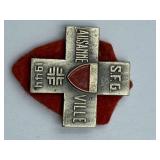 VERY OLD CROSS BADGE UNSEARCHED UNIQUE  - LYONS