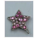PERFECT AND PINK RHINESTONE BROOCH  - LYONS