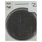 ANTIQUE LOWER CANADA UN SOL MONTREAL MID TO LATE