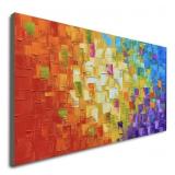 HAND PAINTED CANVAS WALL ART 47 x24IN