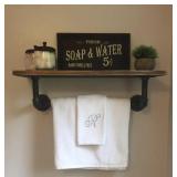 INDUSTRIAL PIPE SHELF SIZE 24X9.5IN