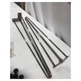 ROTHLEY, 4 PC METAL FURNITURE LEGS (L) 4.25 X