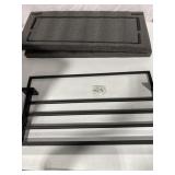 SINGLE BAR BATHROOM TOWEL RACK WITH SHELF 22INCH