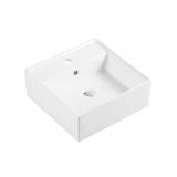 HONKIWHITE SQUARE PORCELAIN VESSEL SINK16IN X