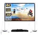 OSOERI, 120 IN. PORTABLE PROJECTOR SCREEN