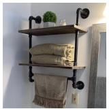 WOMIO, INDUSTRIAL PIPE BATHROOM SHELF