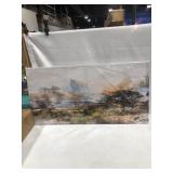 CANVAS PAINTINGAPPROX: 39.25 X 19.75 IN.