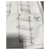 INDUSTRIAL PIPE BATHROOM FLOATING SHELVES SIZE