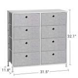 SONGMICS FABRIC STORAGE DRESSER DIFF CLR