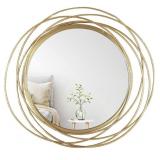 ROUND METAL FRAME MIRROR 19IN