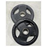 LINSCOOL 2IN BUBBER COATED OLYMPIC GRIP PLATES