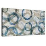 ABSTRACT CANVAS WALL ART 39 x20IN