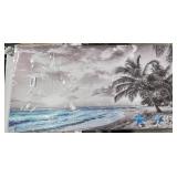 BEACH CANVAS WALL ART 24IN X 48IN