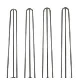 ROTHLEY STEEL HAIRPIN TABLE LEGS 4 PACK 28 INCH