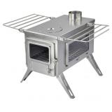 DELUXE TENT STOVE MISSING DOOR 8 x10IN USED
