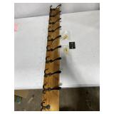 SAYONEYES WOOD COAT RACK 39 IN (1 HOOK BROKEN)