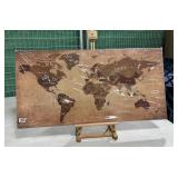 WALL ART WORLD MAP 20IN X 40IN