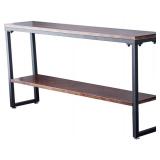 UENDO 2 TIER CONSOLE TABLE 55X12X33.5 IN