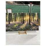 CANVAS ART TREES AND FLOWERS 48x24 INCH
