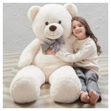 LARGE TEDDY BEAR 43IN WHITE