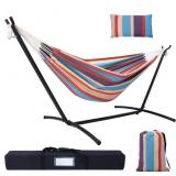 OHUHU, DOUBLE HAMMOCK WITH STAND 106 X 41.7 IN.