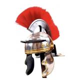 ROMAN CENTURION HELMET MISSING 1  PIECE ON HELMET