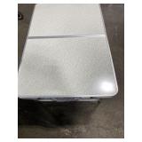 RED CAMP ADJUSTABLE CAMPING TABLE 36x24 HEIGHT IS