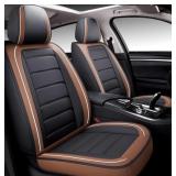 BABYBLU, LEATHER CAR SEAT COVERS FOR FRONT & BACK