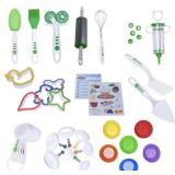 CURIOUS CHEF 38-PCS COOKIE & CUPCAKE KIT FOR KIDS