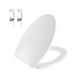 AOLALASOFT CLOSE ELONGATED TOILET SEAT WHITE