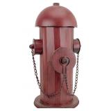 METAL FIRE HYDRANT STATUE 18 x9IN