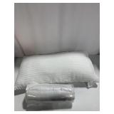 SASTTIE STRIPED 16X32 INCH PILLOW PAIR ONE IS
