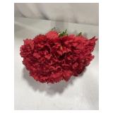 FAKE RED FLOWERS 9PCS 12IN