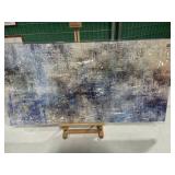 ABSTRACT CANVAS WALL ART 39 x20IN