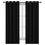 Lecloud Sheer Curtain S2 Black 2x40x2 Inch