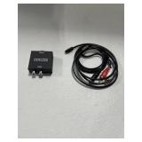AV AUDIO CABLE AND AUDIO CONVERTER UNTESTED AS IS