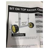 GANFINDX, SIT ON TOP KAYAK CART(W) 4-16.8 IN. X