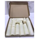 FAKE PLASTIC CANDLES PACK OF 12