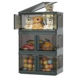 PLASTIC COLLAPSIBLE  STACKABLE SHELF ORGANIZER