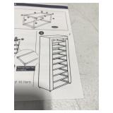 UDEAR 9-TIER SHOE RACK SIZE 63X23 IN