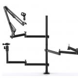 PICTRON ADJUSTABLE DESK MOUNT ARM CLAMP FOR